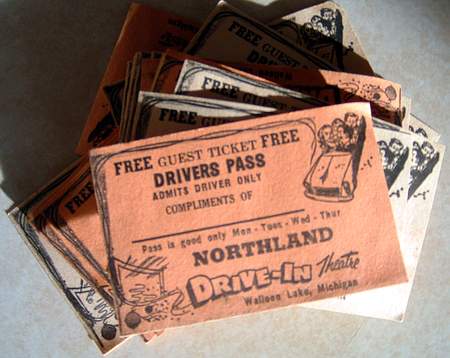 Northland Drive-In Theatre - Northland Tickets Courtesy Phil Whittaker (newer photo)